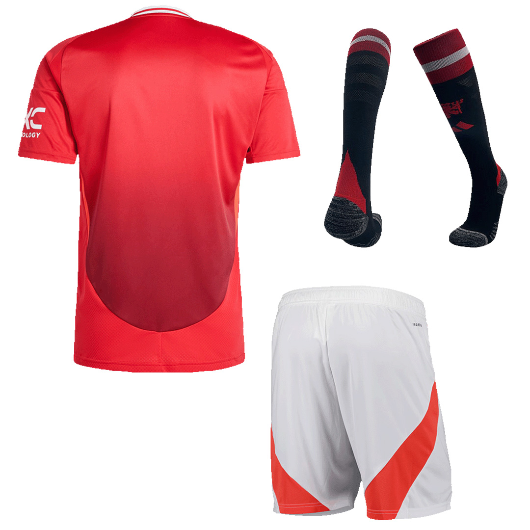 Manchester United Home Full Kit(Jersey+Shorts+Socks) 2024/25