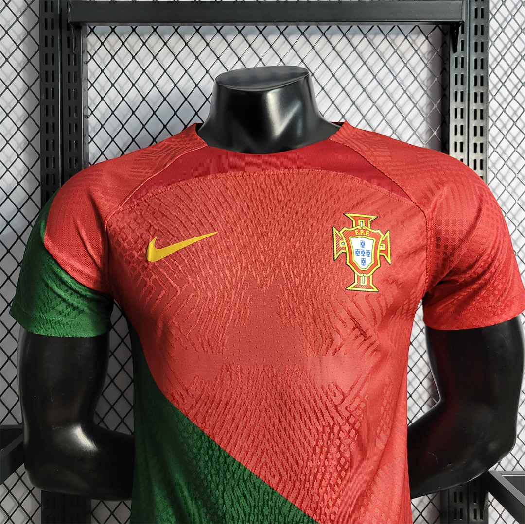 Portugal Home Soccer Jersey Replica Player Version World Cup 2022