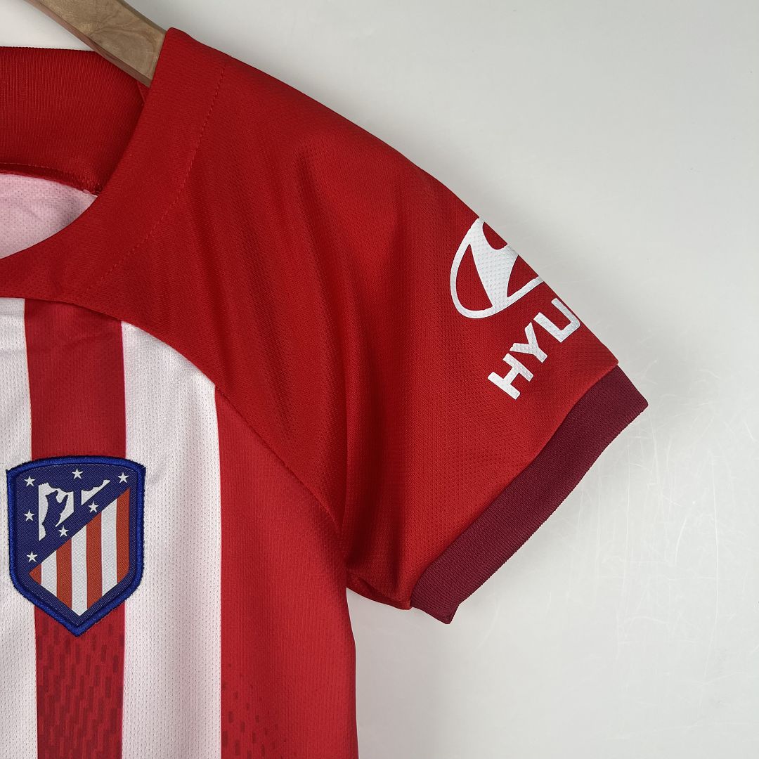 Kids Atletico Madrid Home Kit Jersey+Short 2023/24