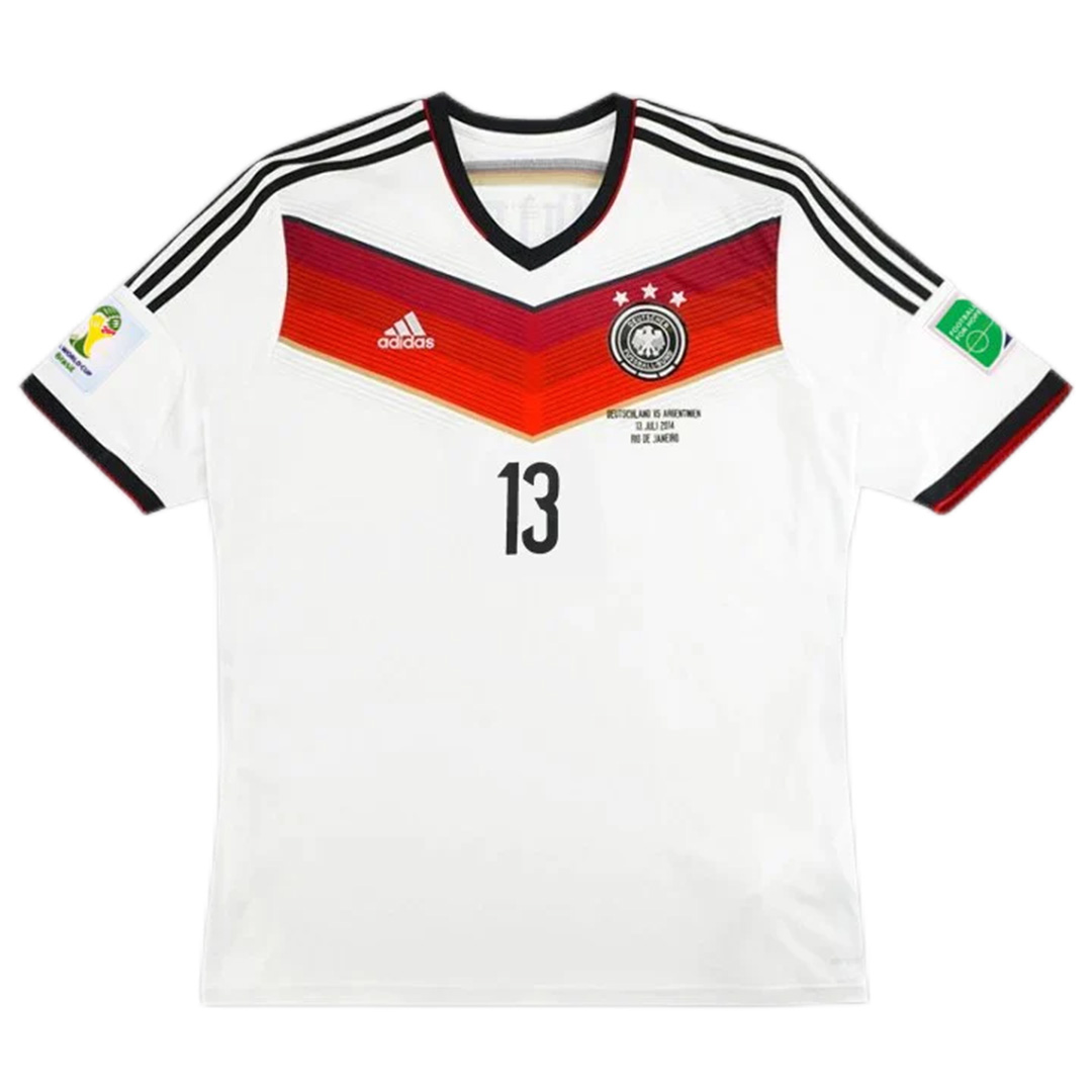 Germany 4 Star Retro Jersey Home World Cup 2014