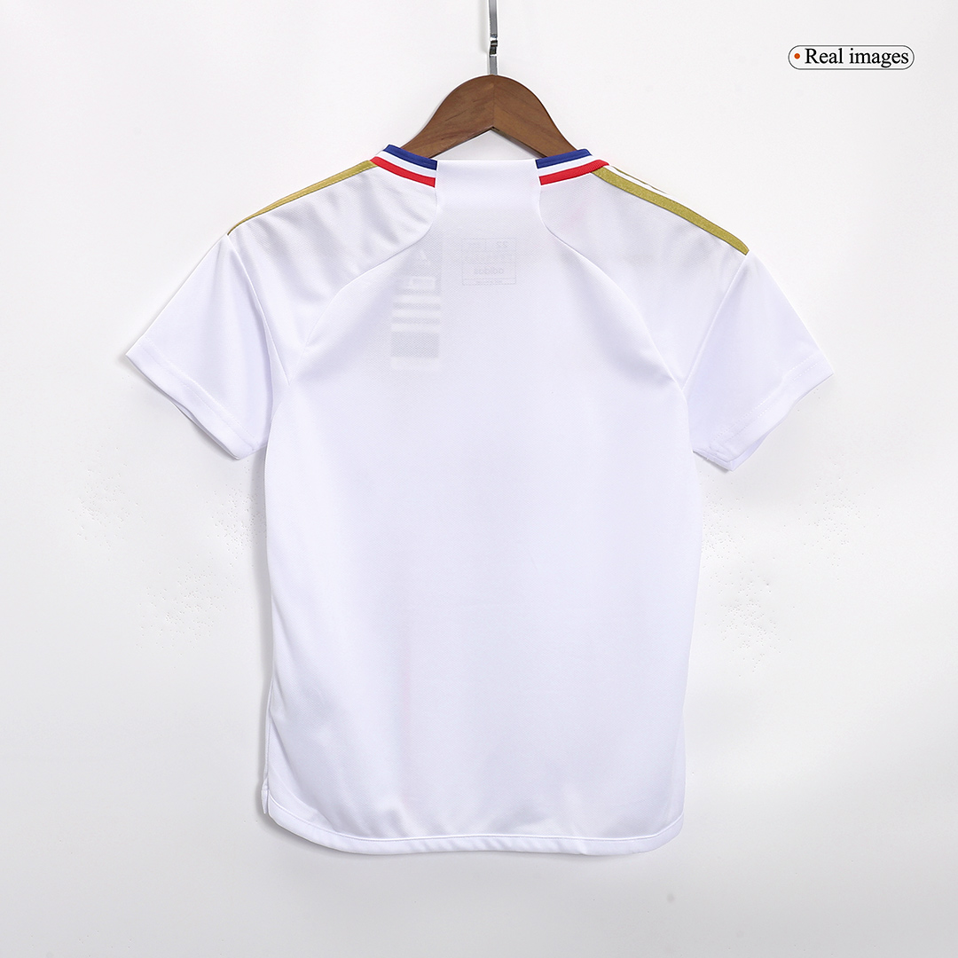 Kids Olympique Lyonnais Home Kit Jersey+Shorts 2023/24