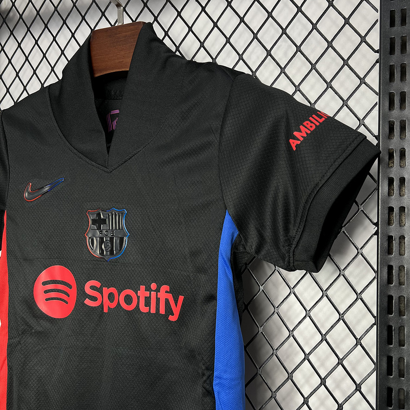 Kids Barcelona Away Kit(Jersey+Short) 2024/25