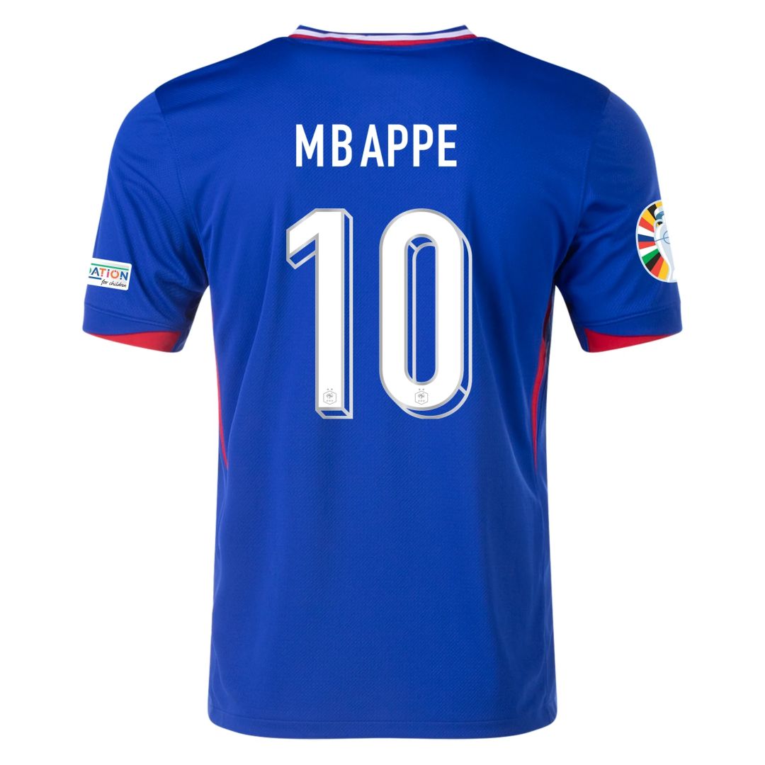 France Home Jersey Euro 2024 MBAPPE #10 GIROUD #9 GRIEZMANN #7 Soccer Apparel