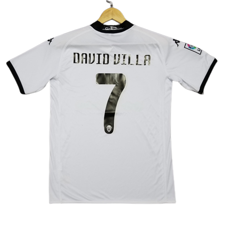 Valencia VICENTE #14 DAVID VILLA #7 Retro Jersey Home 2009/10