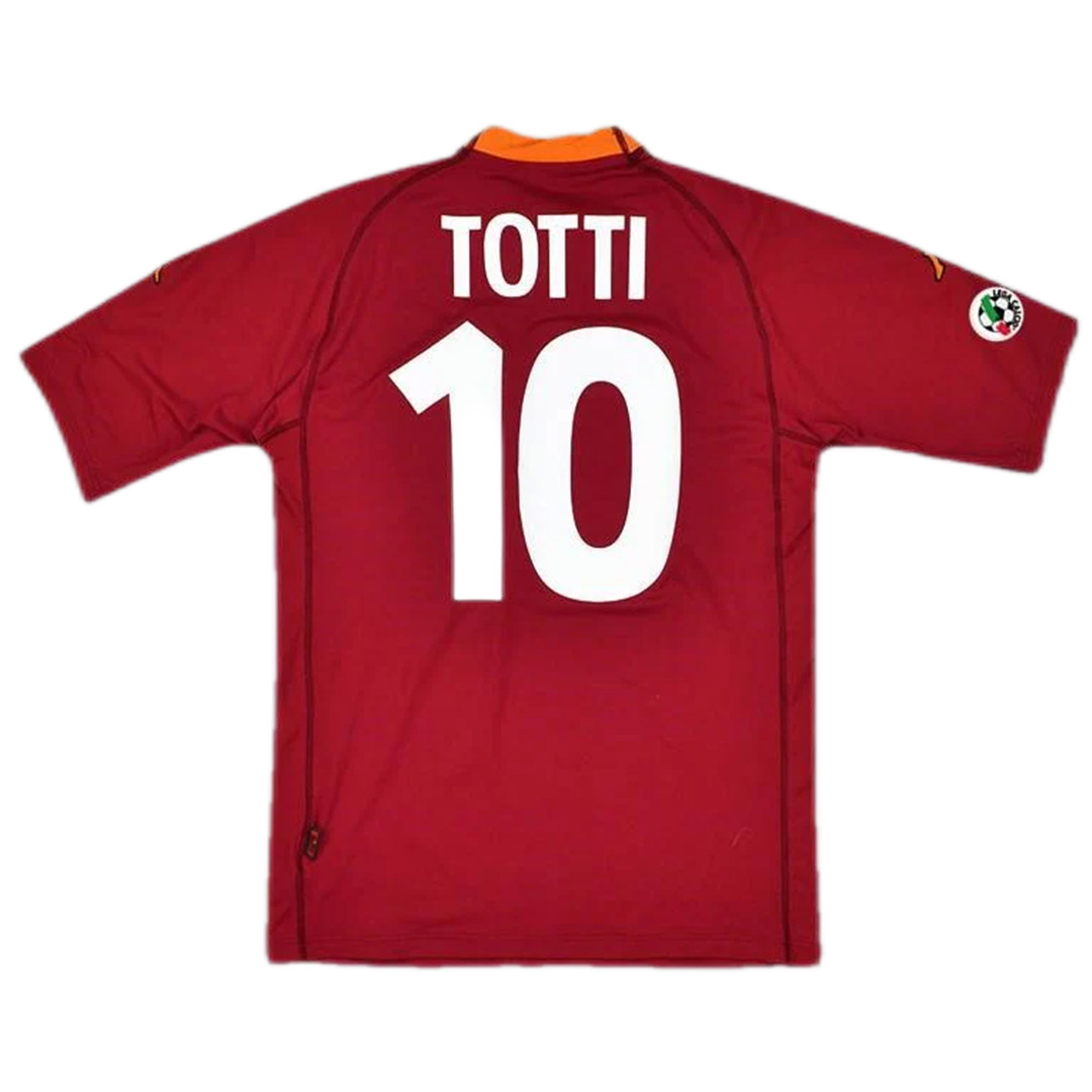 Roma Totti #10 Batistuta #18 Retro Jersey Home 2000/01