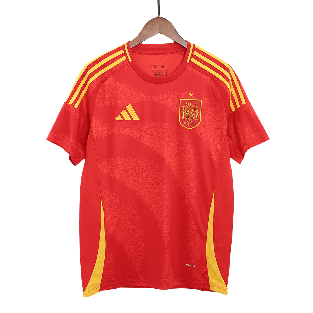 Spain Home Kit(Jersey+Shorts) Soccer Apparels Euro 2024
