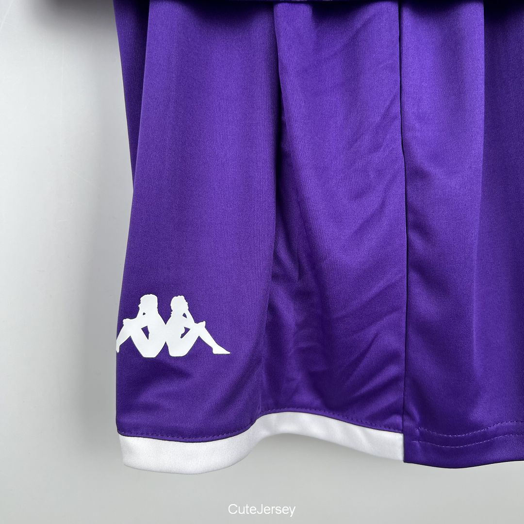 Kids Fiorentina Home Kit Jersey+Short 2023/24