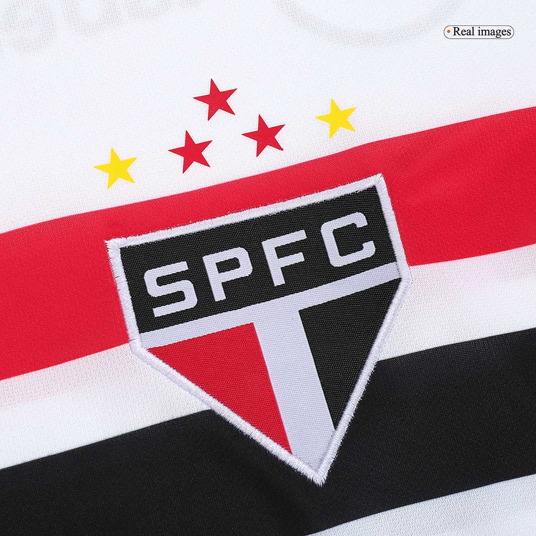 Kids Sao Paulo FC Home Jersey Kit Replica 2023/24