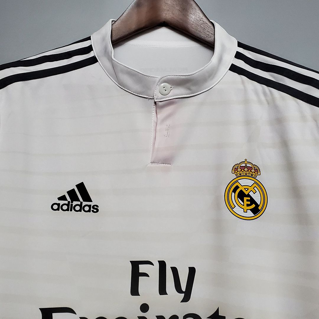 Real Madrid Retro Long Sleeve Jersey Home 2014/15