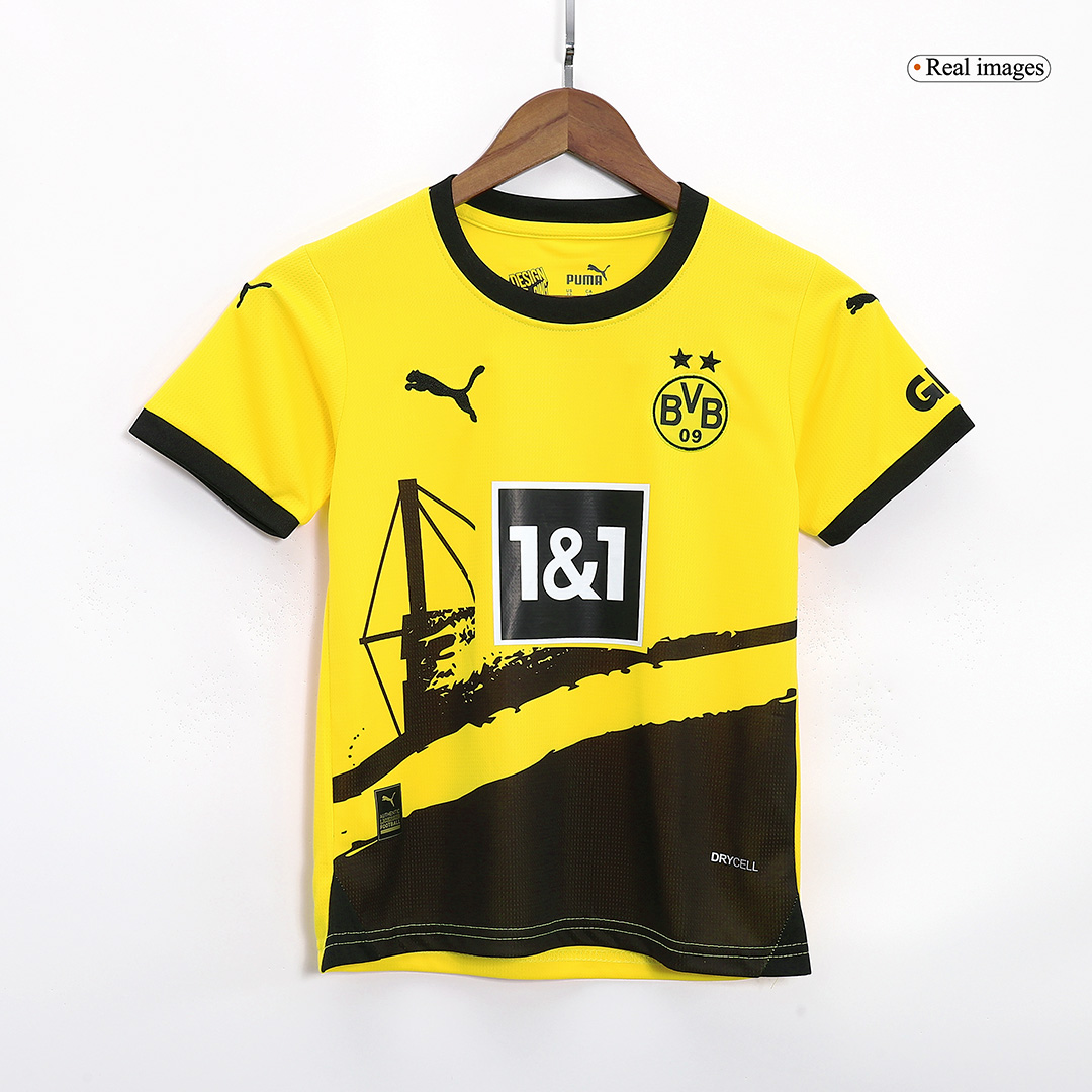 Kids Borussia Dortmund Home Whole Kit Jersey+Shorts+Socks 2023/24