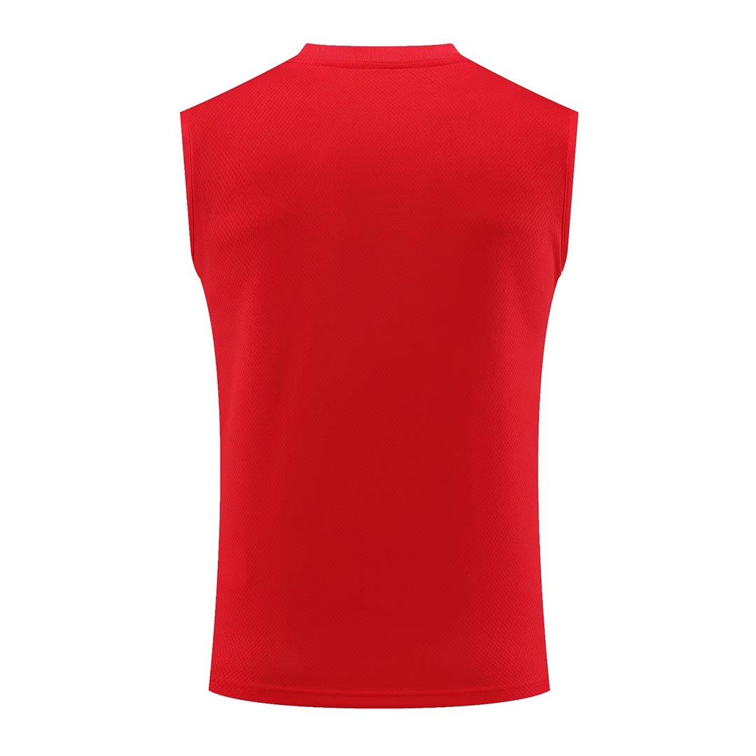 Bayern Munich Sleeveless Training Kit (Top+Shorts) Red 2023/24