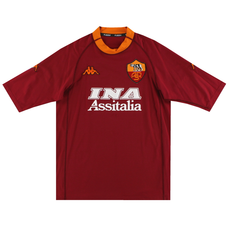 Roma Totti #10 Batistuta #18 Retro Jersey Home 2000/01