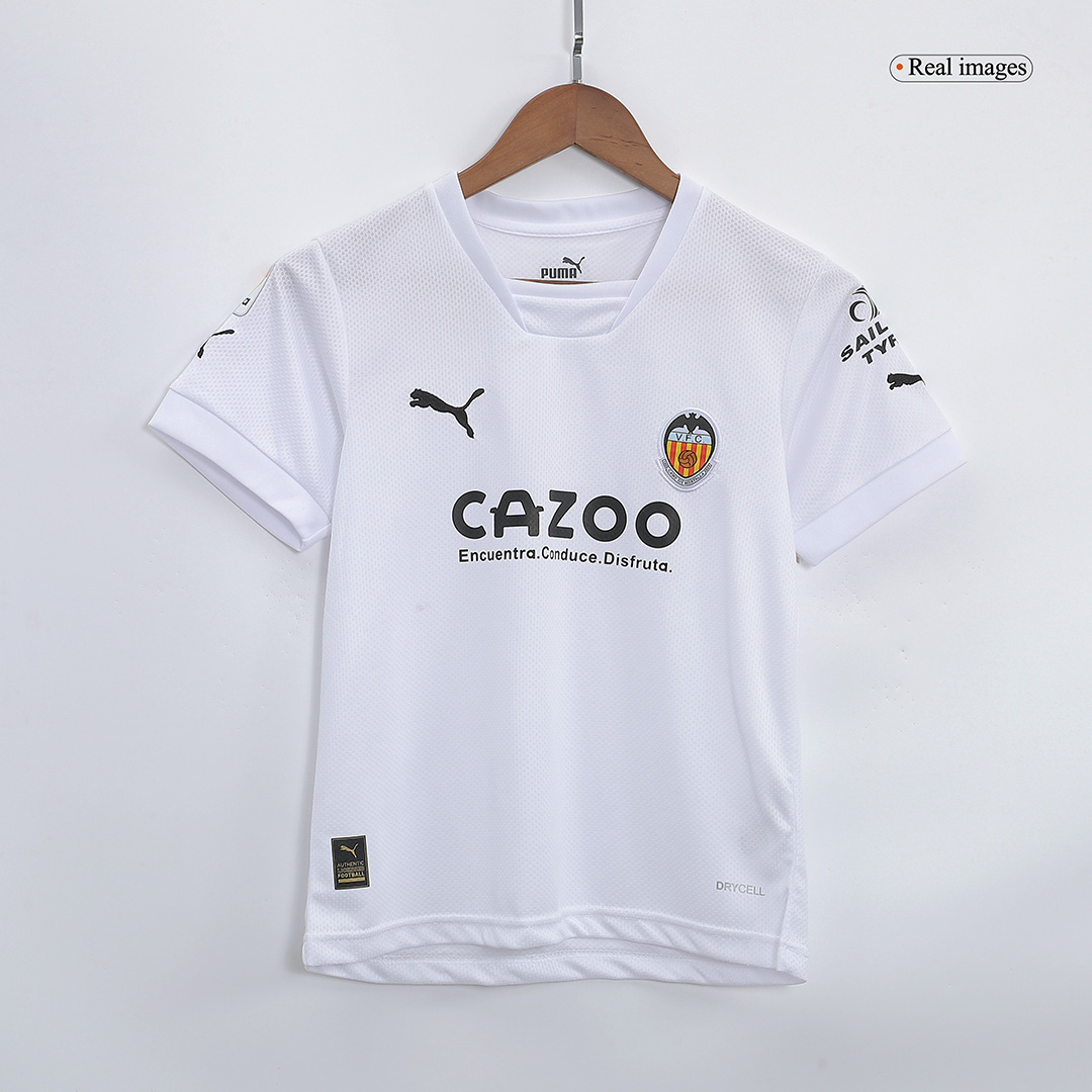 Valencia Kids Soccer Jersey Home Kit(Jersey+Shorts) Replica 2022/23
