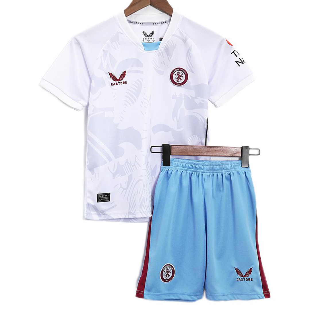 Kids Aston Villa Away Kit(Jersey+Shorts) 2023/24
