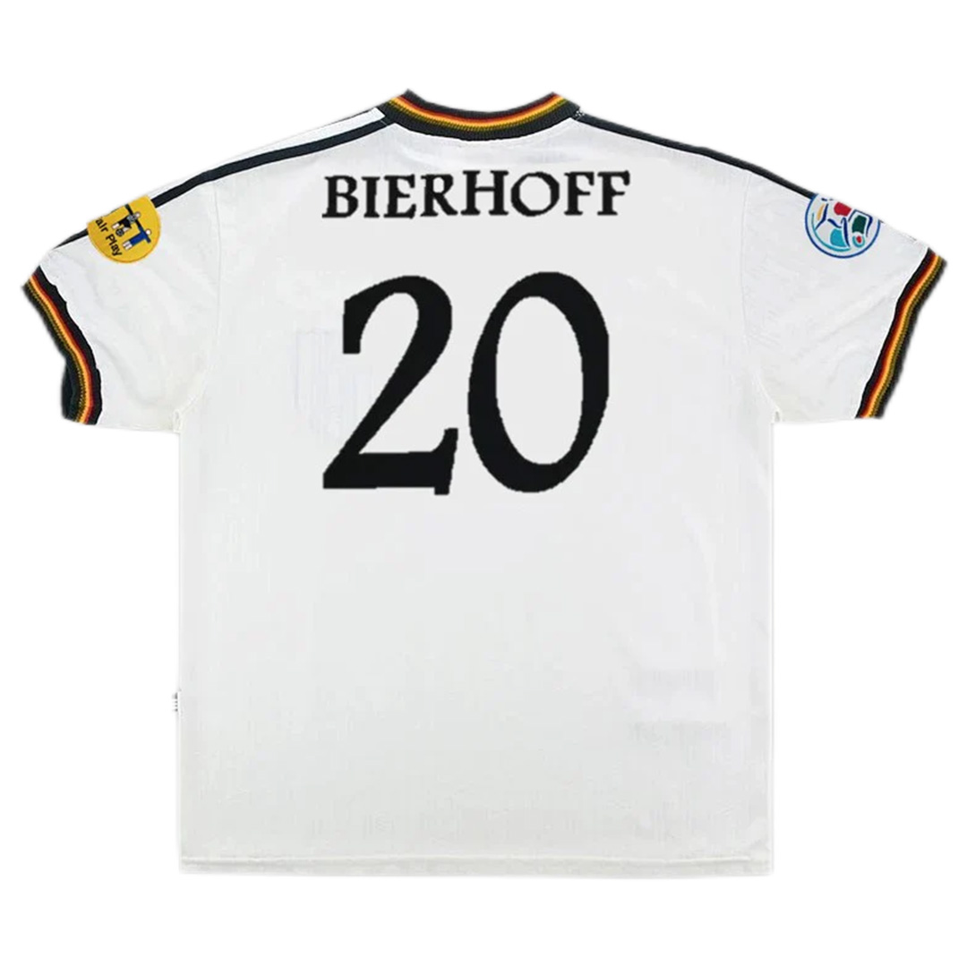 Germany Retro Jersey Home Euro Cup 1996