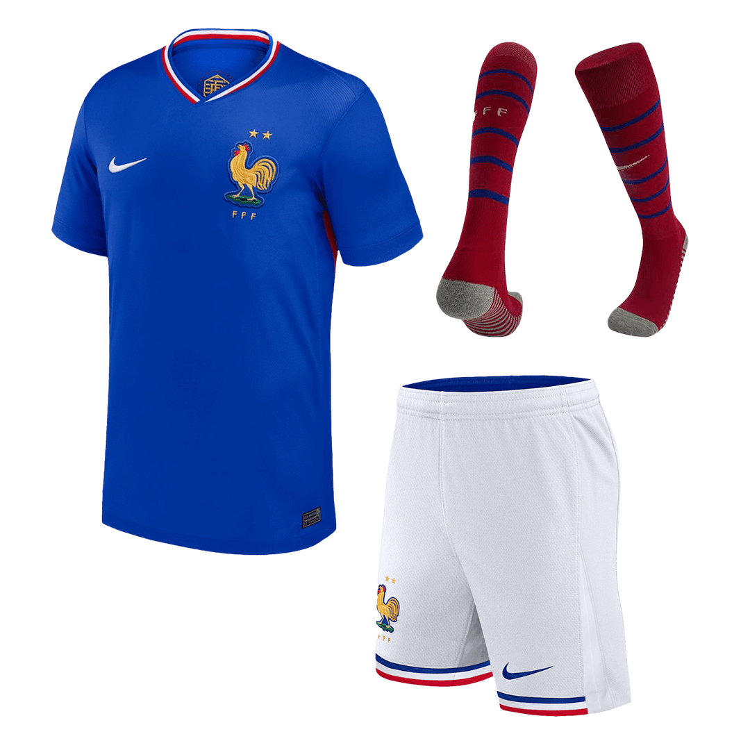France Home Whole Kit(Jersey+Shorts+Socks) Euro 2024