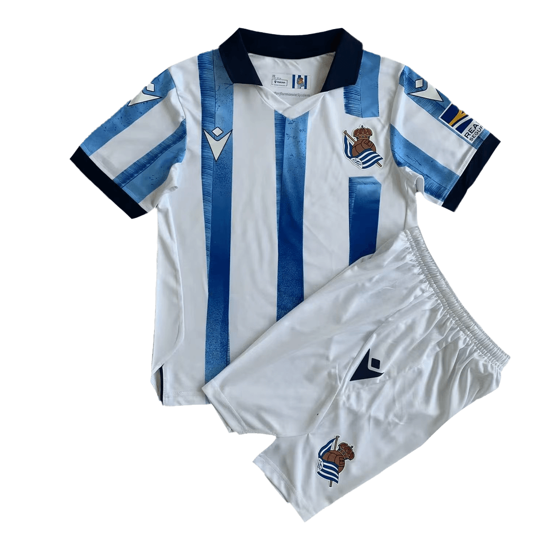 Kids Real Sociedad Home Kit Jersey+Shorts 2023/24