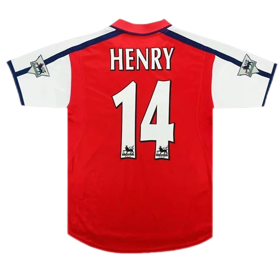 Arsenal Henry #14 Retro Jersey Home 2000/01