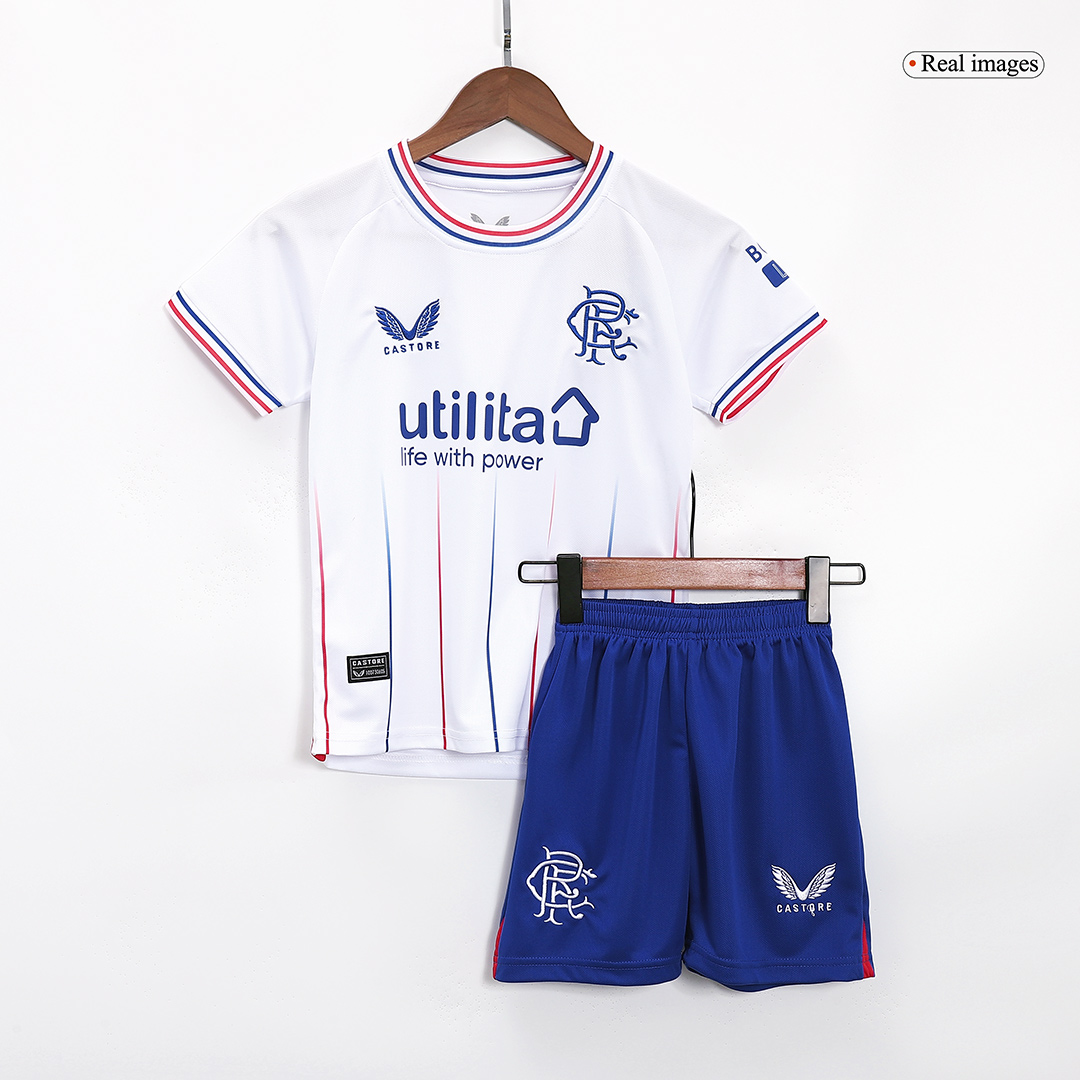 Kids Glasgow Rangers Away Kit Jersey+Shorts 2023/24
