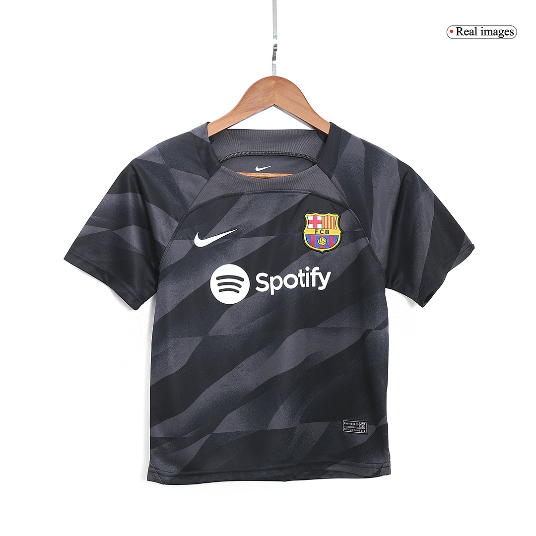 Kids Barcelona Goalkeeper Jersey Kit 2023/24