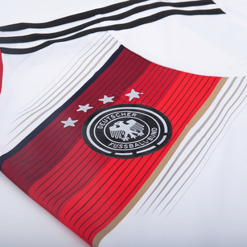 Germany 4 Star Retro Jersey Home World Cup 2014