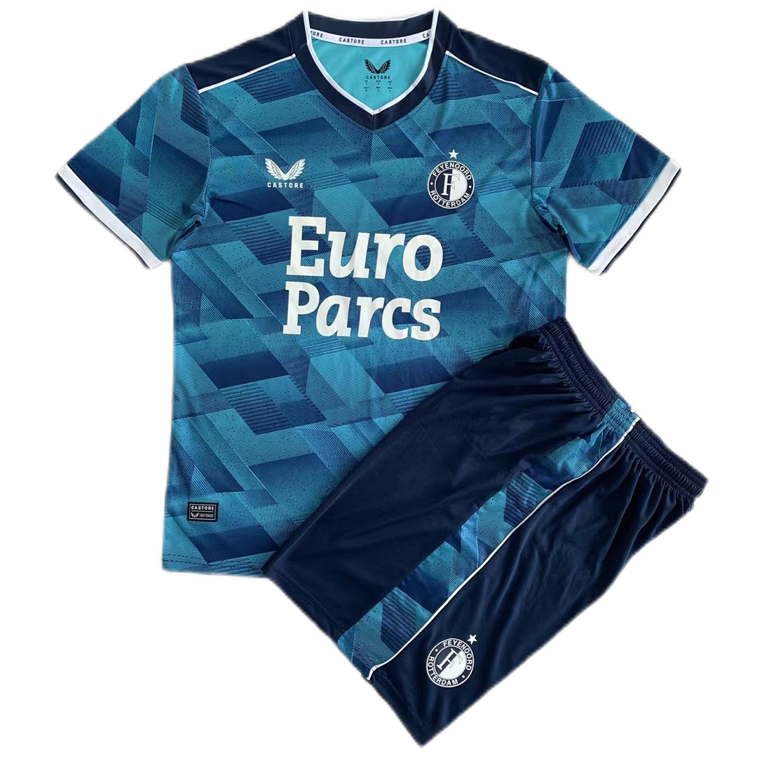 Kids Feyenoord Away Kit Jersey+Short 2023/24
