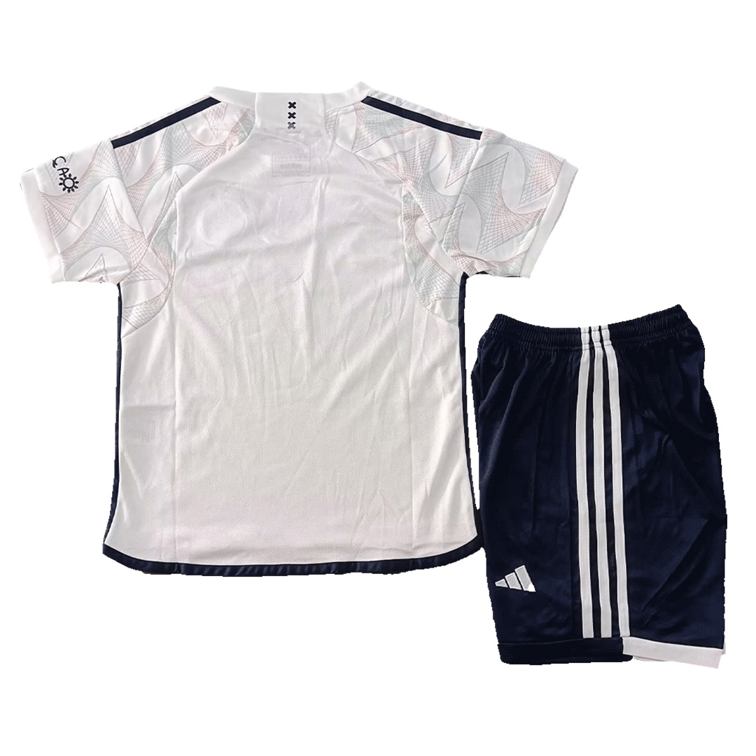 Kids Ajax Away Jersey Kit 2023/24