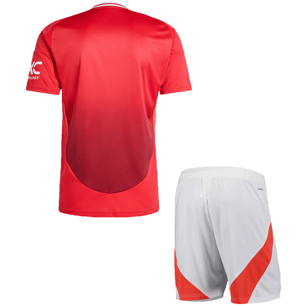 Manchester United Home Kit(Jersey+Shorts) 2024/25