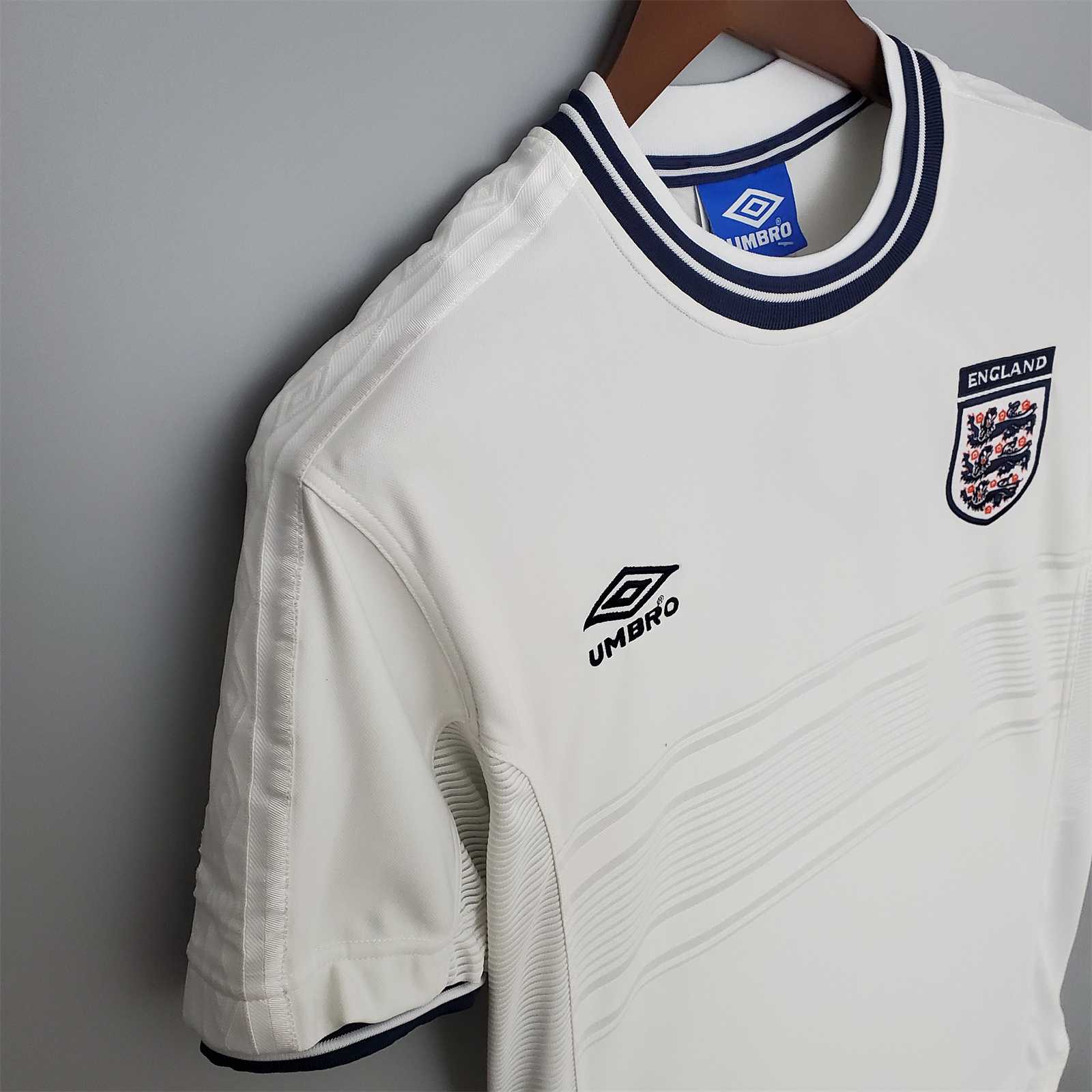 England Retro Jersey Home Replica Euro Cup 2000