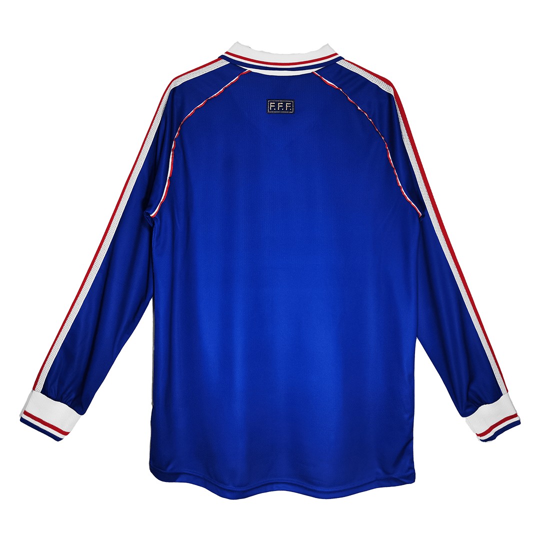 France Retro Jersey Long Sleeve World Cup 1998