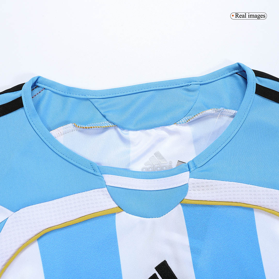 Retro Argentina Home Long Sleeve Jersey World Cup 2006