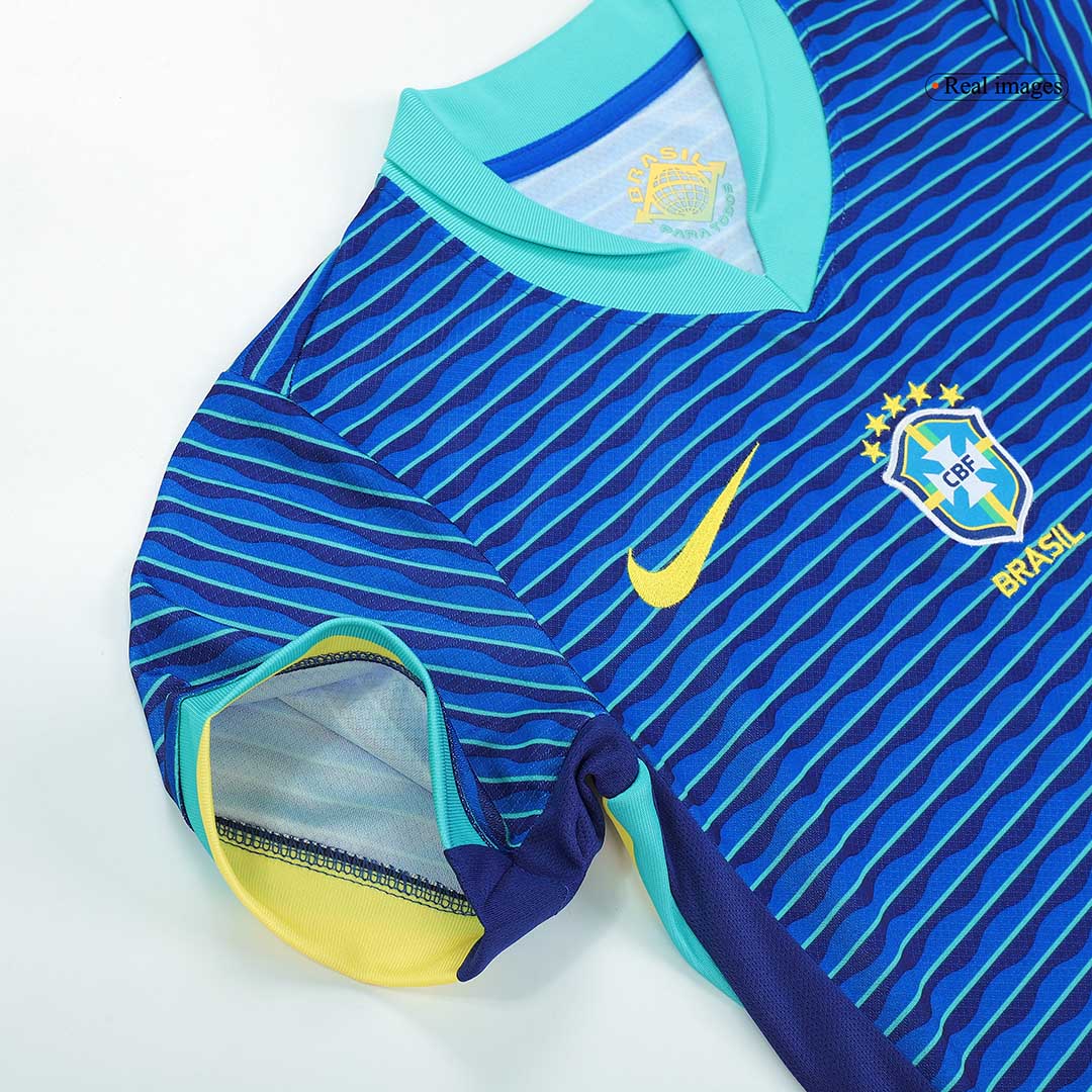 Kids Brazil Away Kit Copa America 2024 Youth Apparels
