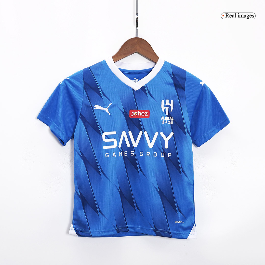 Kids Al Hilal Home Jersey Kit(Jersey+Shorts) 2023/24