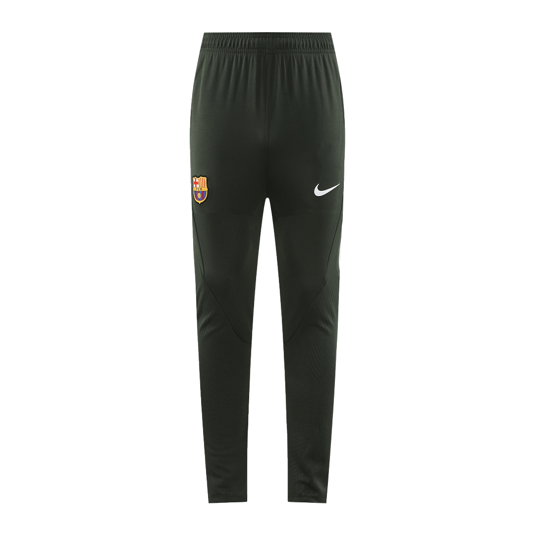 Barcelona Zipper Sweatshirt Kit(Top+Pants) Green 2023/24