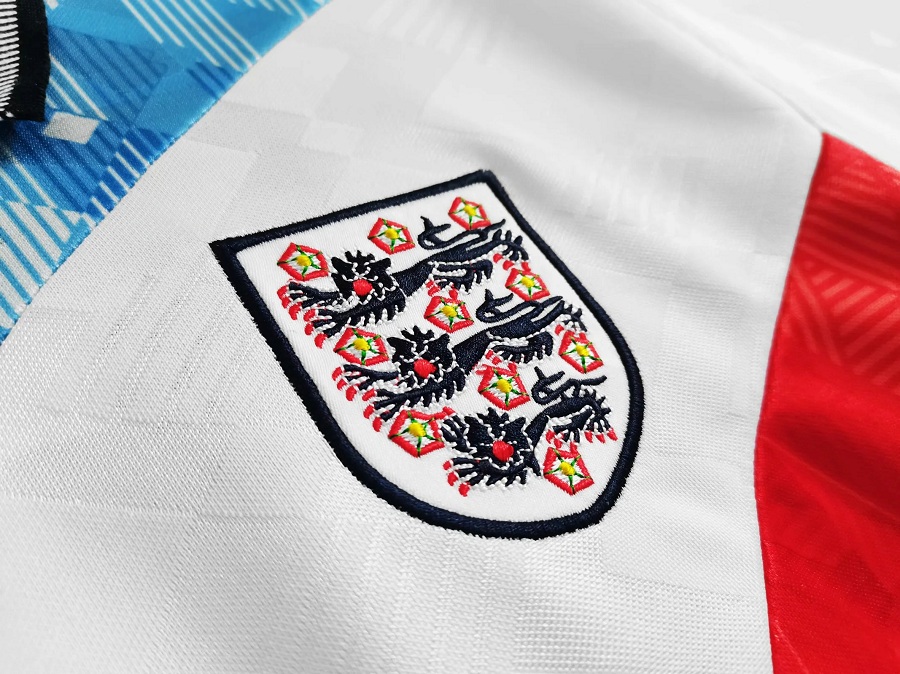 England Retro Soccer Jersey Mash-Up 1990