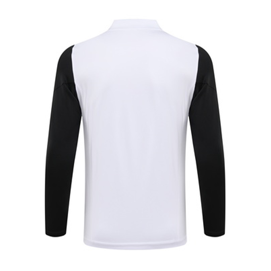 Kids Juventus Zipper Sweatshirt Kit(Top+Pants) White 2023/24