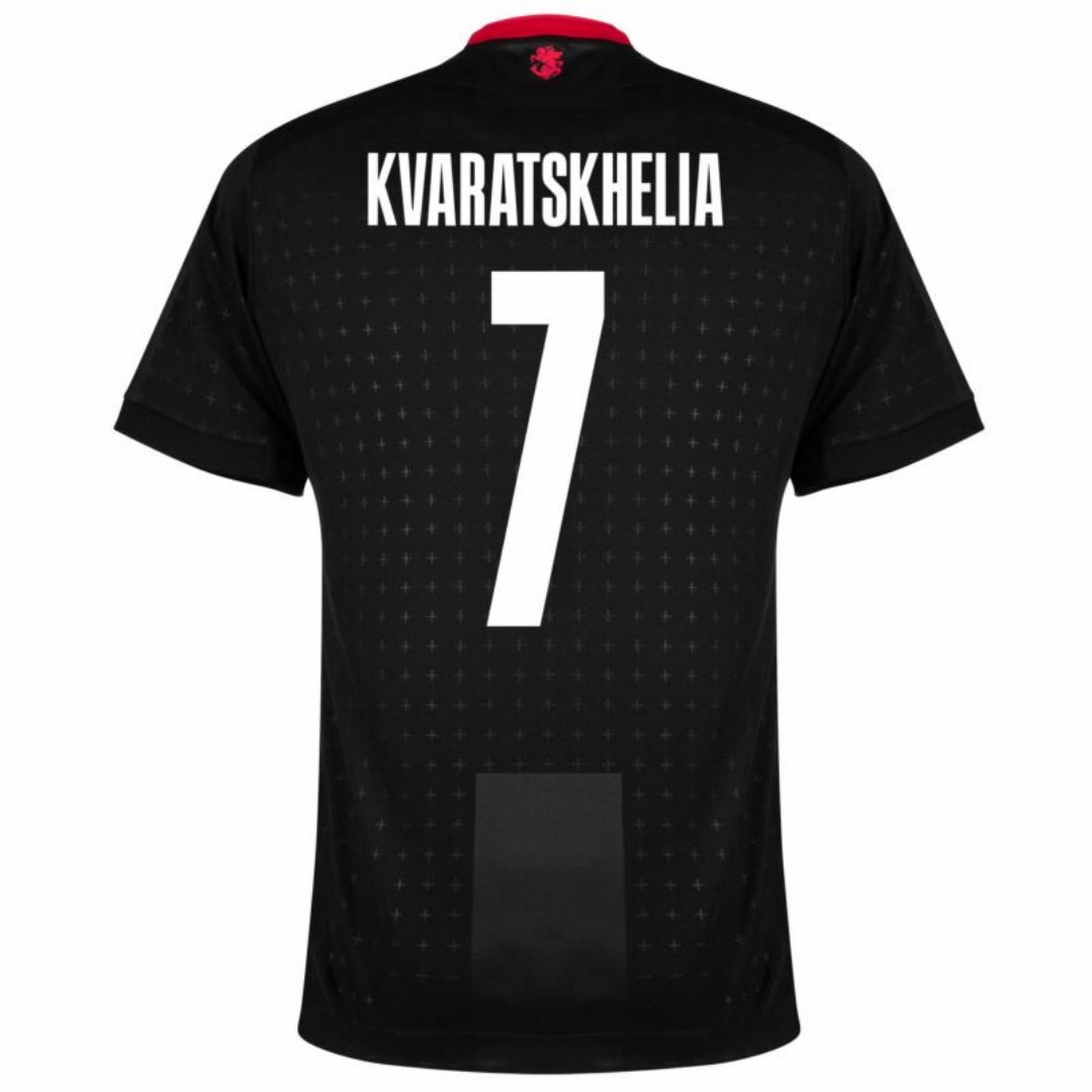 Georgia Away Jersey Euro 2024 KVARATSKHELIA #7 Soccer Apparel