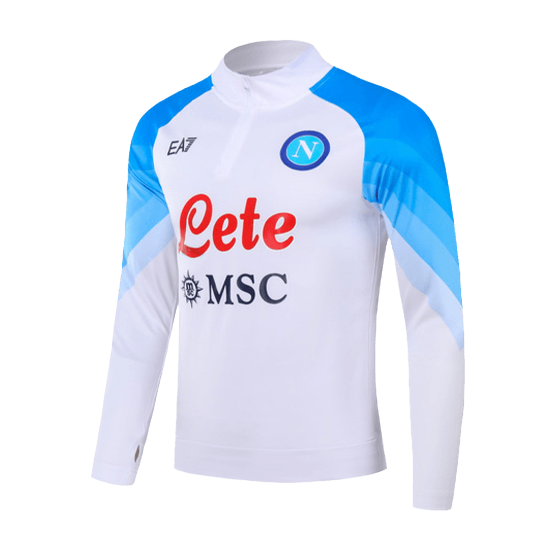 Napoli Zipper Sweatshirt Kit(Top+Pants) White 2023