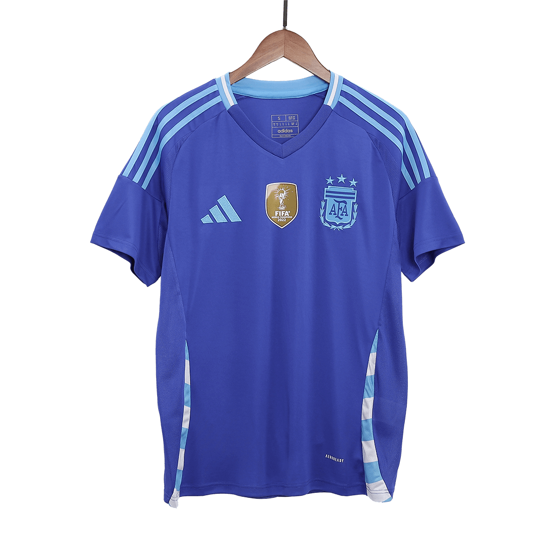 Argentina Away Jersey Messi #10 Di Maria #11 J.Álvarez #9 Copa America 2024