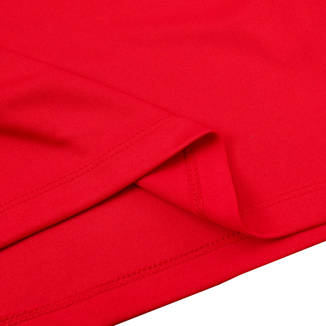 Kids Napoli Zipper Sweatshirt Kit(Top+Pants) Red 2023/24