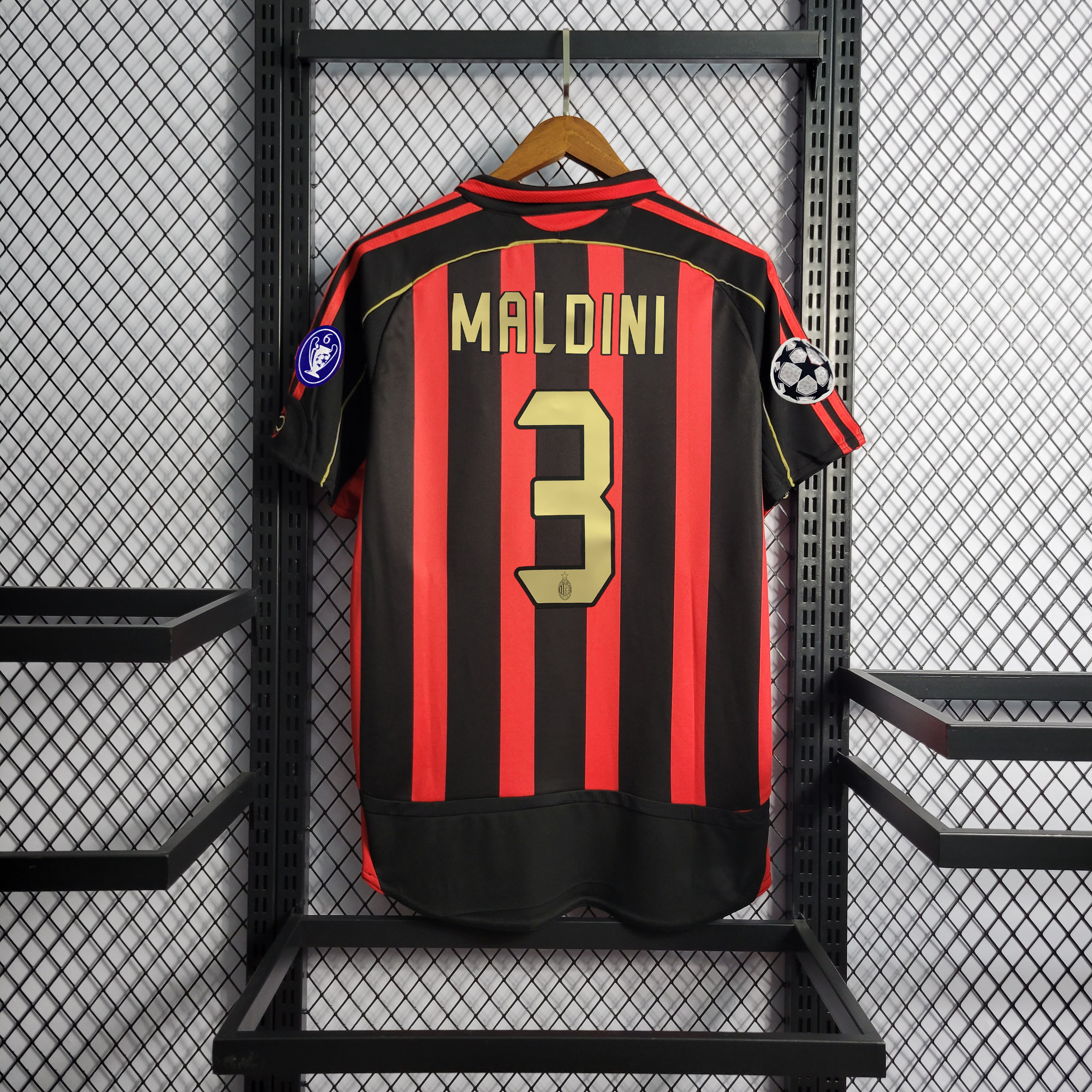 AC Milan Ronaldo #99 Maldini #3 Kakà #22 Retro Jersey Home Replica 2006/07