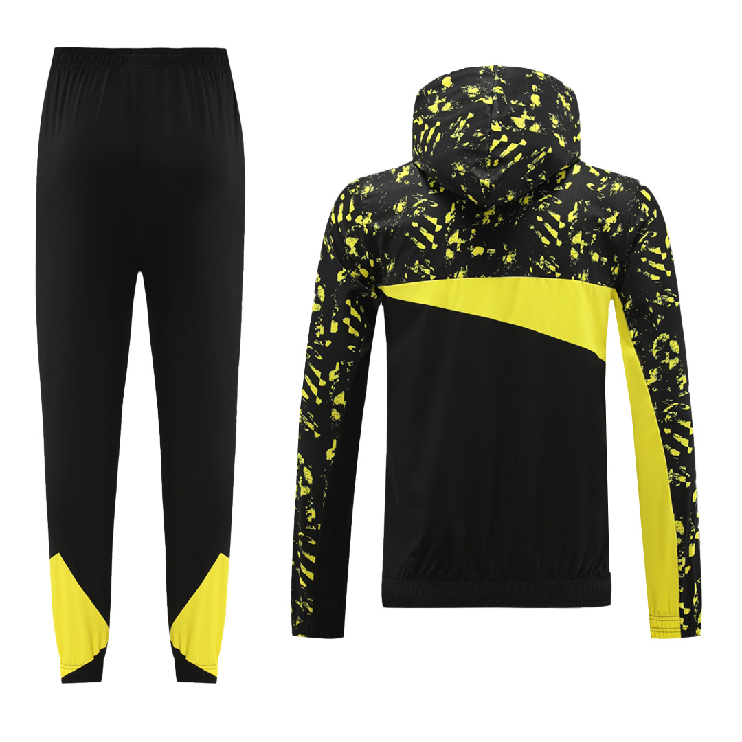 Borussia Dortmund Zipper Windbreaker Hoodie Kit (Jacket+Pants) 2023/24