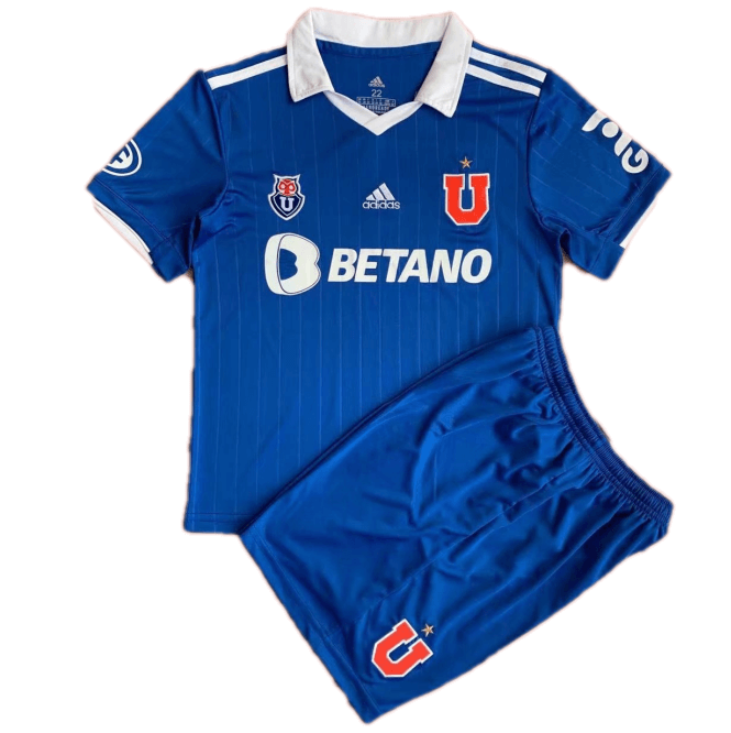 Kid's Club Universidad de Chile Soccer Jersey Home Kit(Jersey+Shorts) 2022