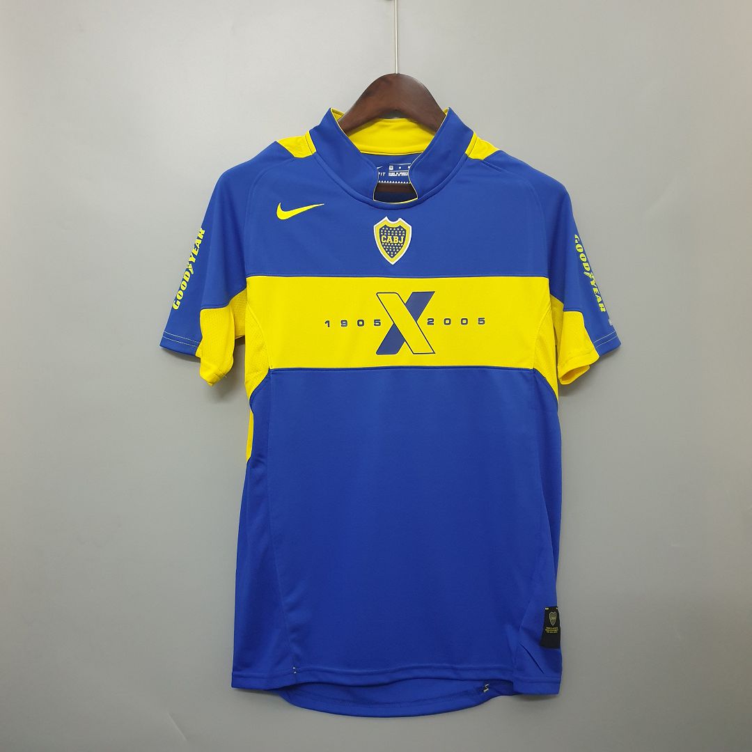 Boca Juniors Retro Jersey Home  2005