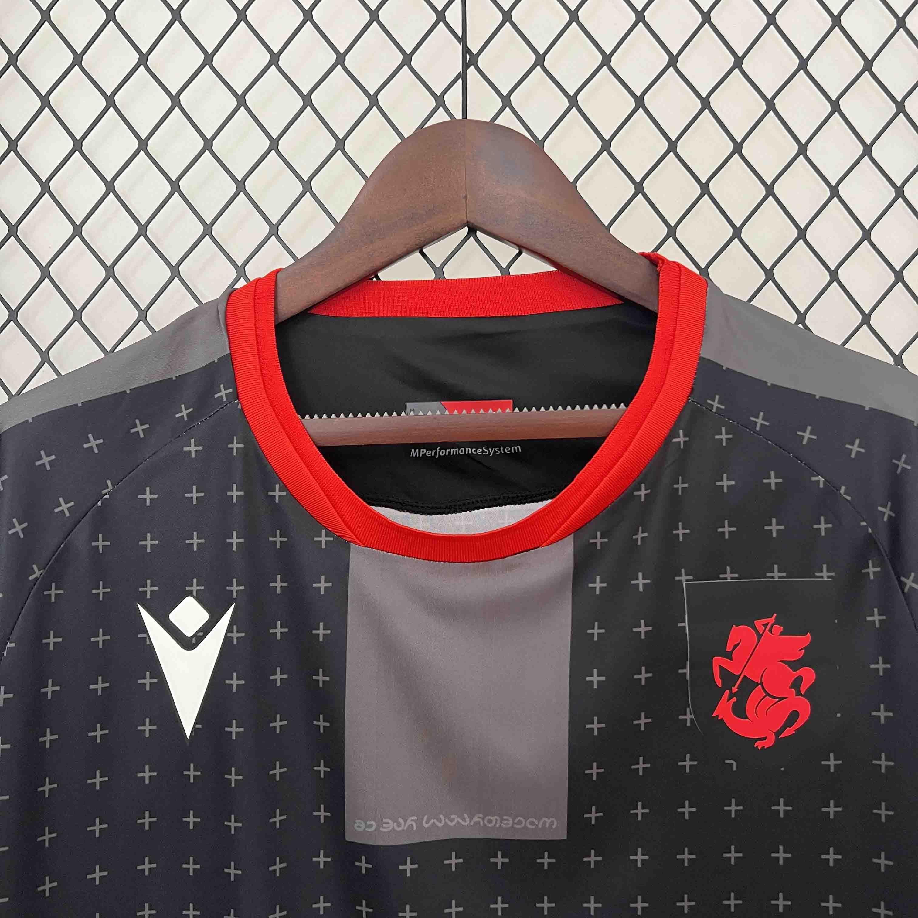 Georgia Away Jersey Euro 2024 KVARATSKHELIA #7 Soccer Apparel