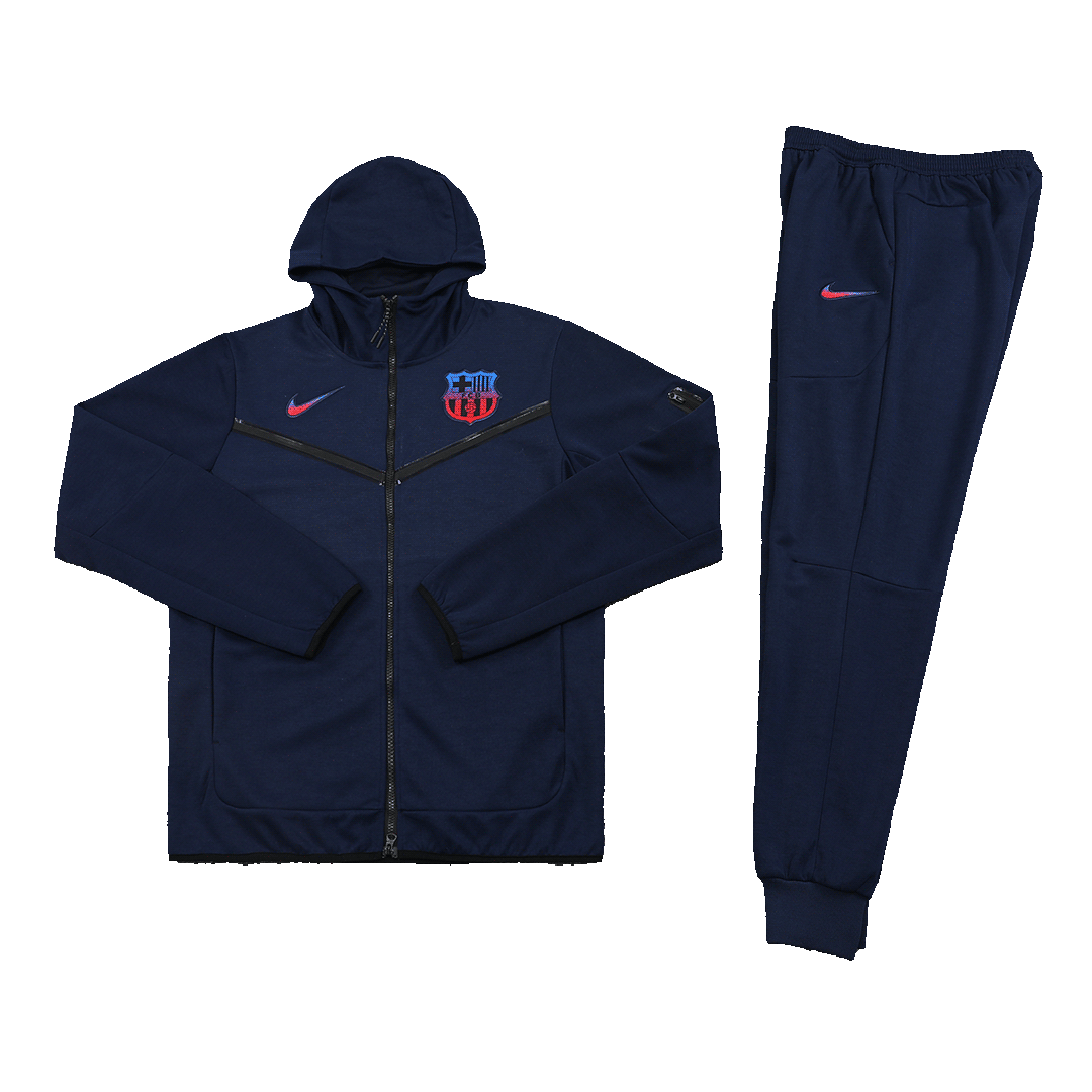 Barcelona Hoodie Sweatshirt Kit(Top+Pants) Navy 2022/23