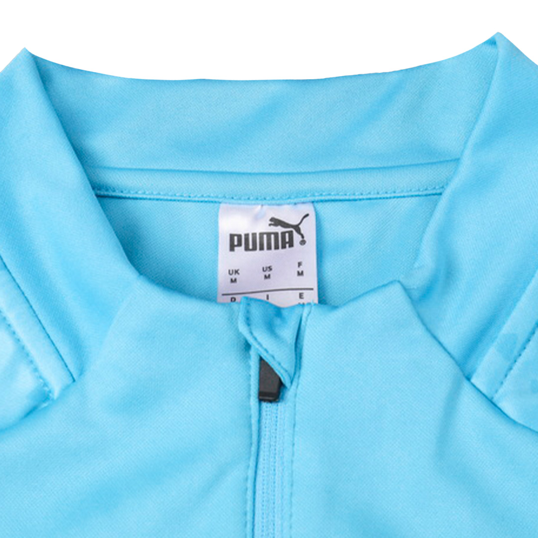 Kids Marseille Zipper Sweatshirt Kit(Top+Pants) Blue 2023/24