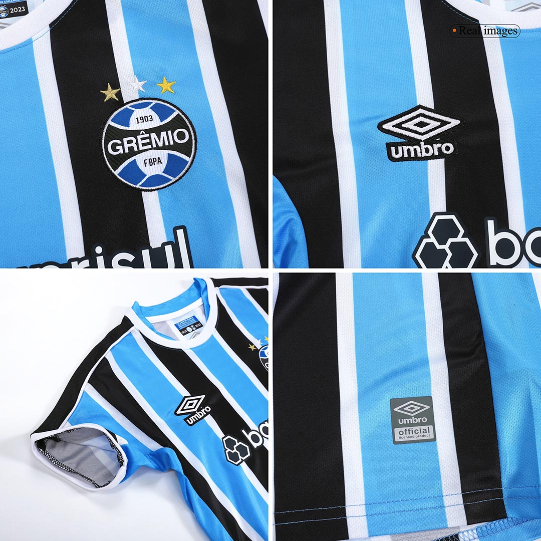Kids Grêmio FBPA Home Kit Jersey+Shorts 2023/24