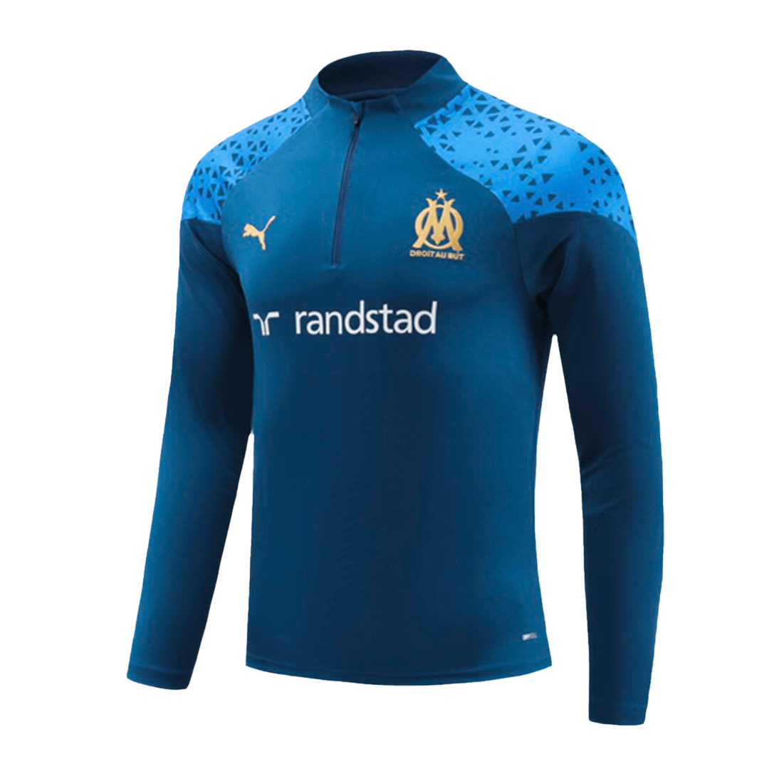 Kids Marseille Zipper Sweatshirt Kit(Top+Pants) Navy 2023/24