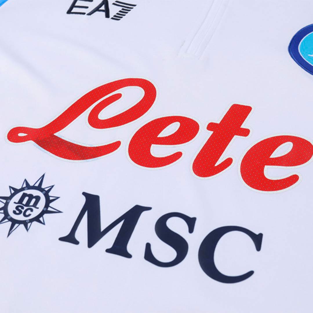 Napoli Zipper Sweatshirt Kit(Top+Pants) White 2023